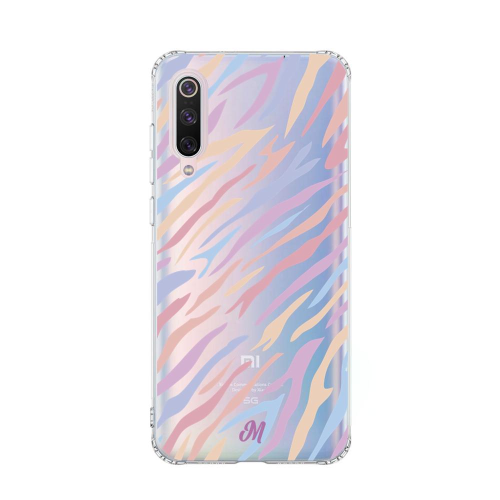 Case para Xiaomi Mi 9 Funda Líneas de Colores - Mandala Cases