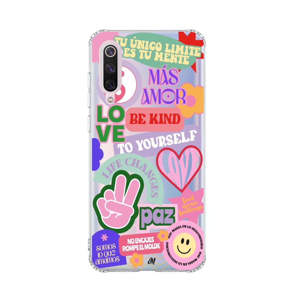 Case para Xiaomi Mi 9 Stickers en collage - Mandala Cases