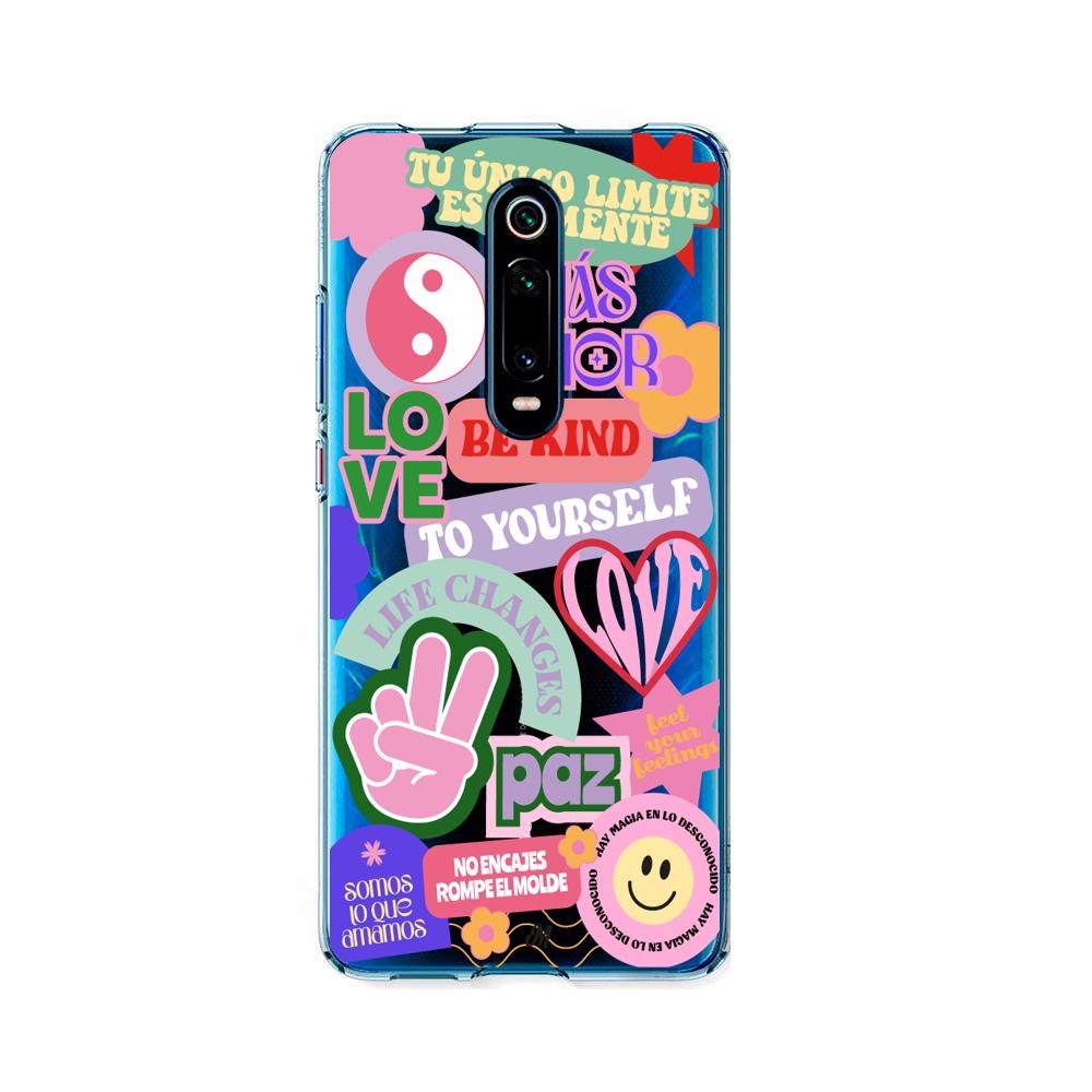 Case para Xiaomi Mi 9T / 9TPro Stickers en collage - Mandala Cases