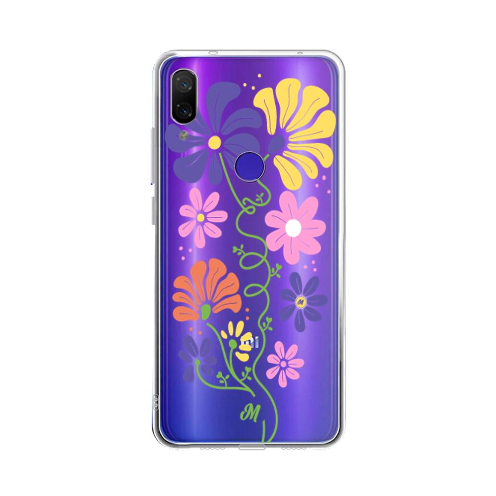 Case para Xiaomi Redmi note 7 Flores abstractas - Mandala Cases