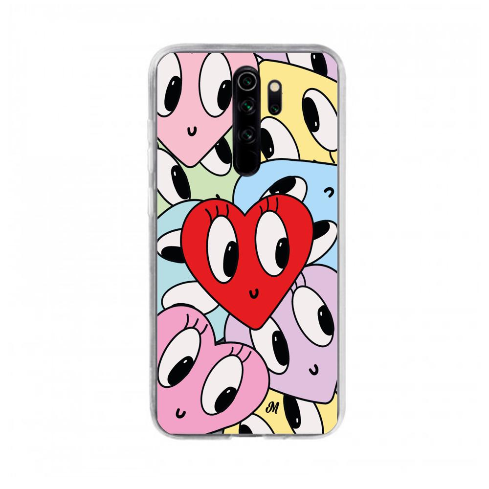 Case para Xiaomi note 8 pro Corazones felices - Mandala Cases