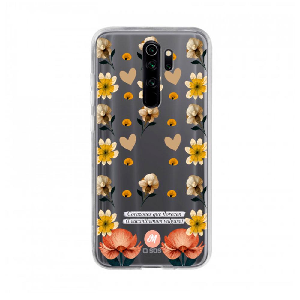 Cases para Xiaomi note 8 pro Corazones que florecen - Mandala Cases