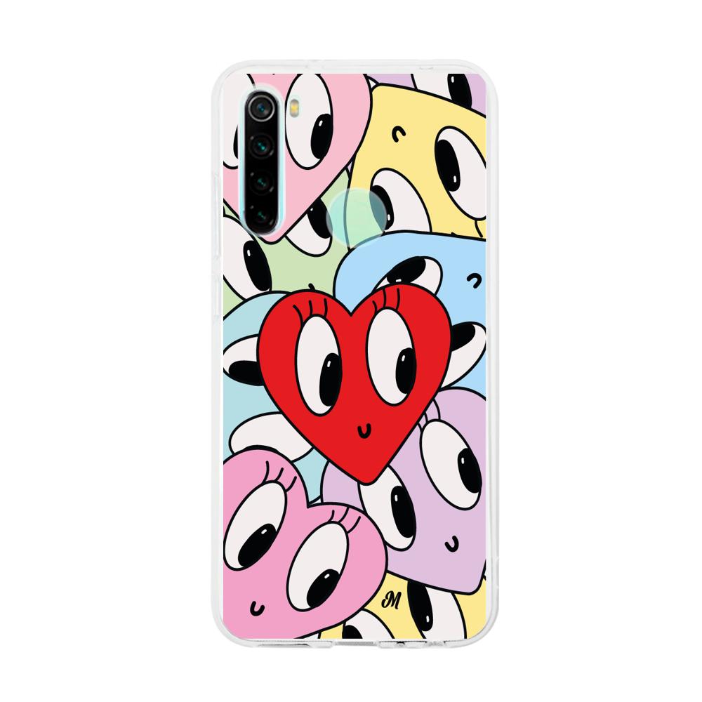 Case para Xiaomi redmi note 8 Corazones felices - Mandala Cases