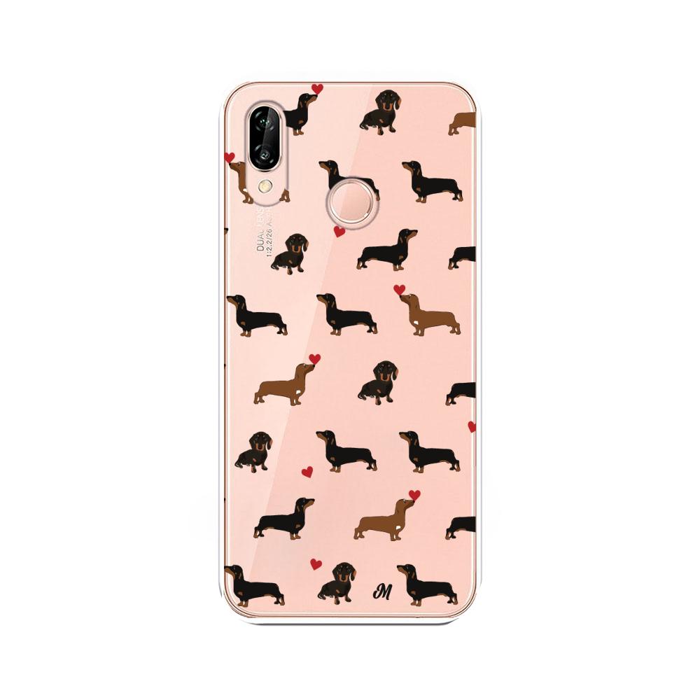 Case para Huawei P20 Lite Perritos salchicha - Mandala Cases