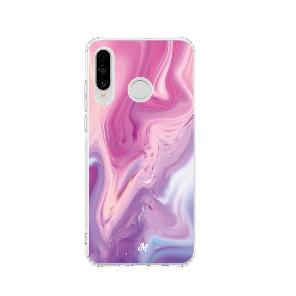Cases para Huawei P30 lite Marmol liquido pink - Mandala Cases