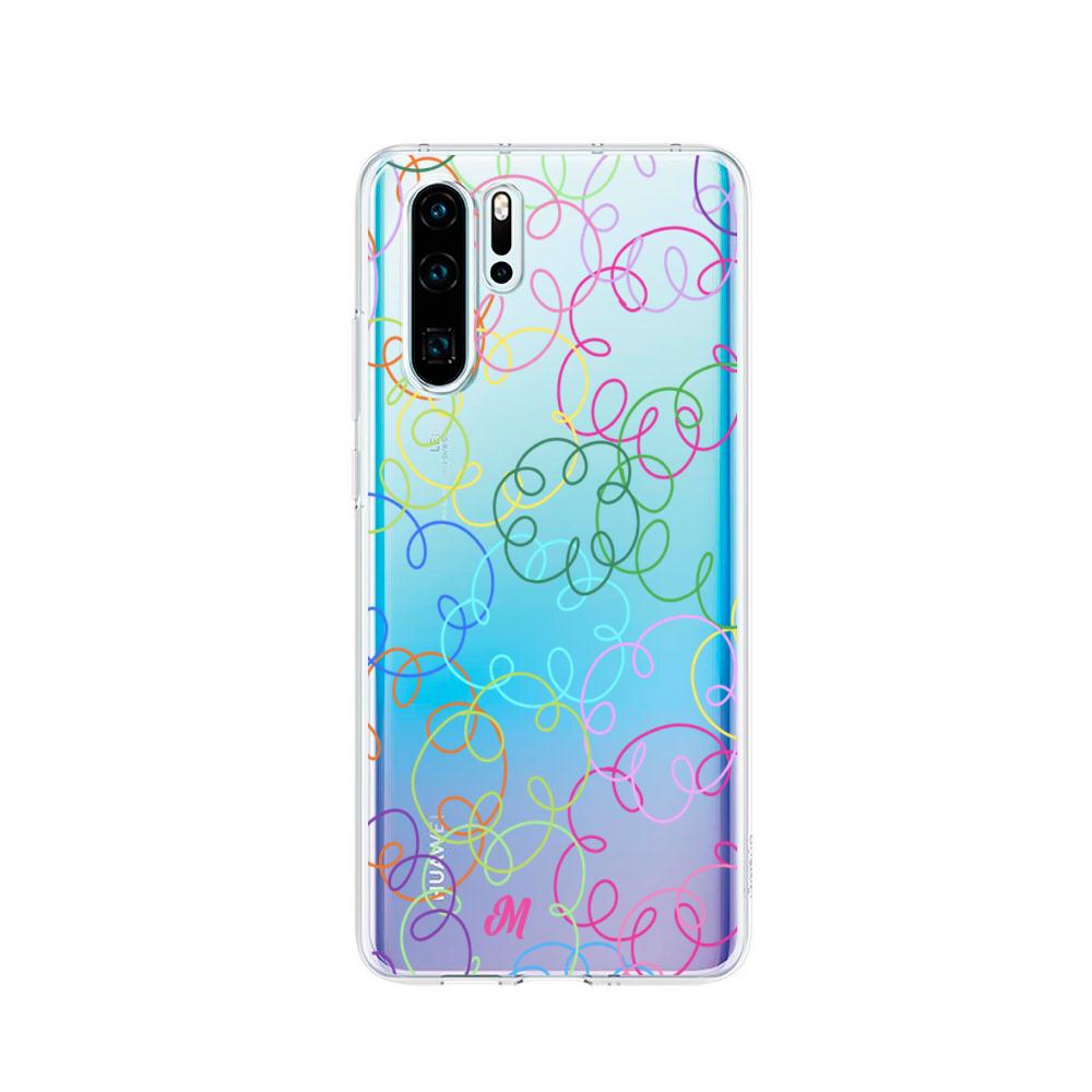 Case para Huawei P30 pro Curly lines - Mandala Cases