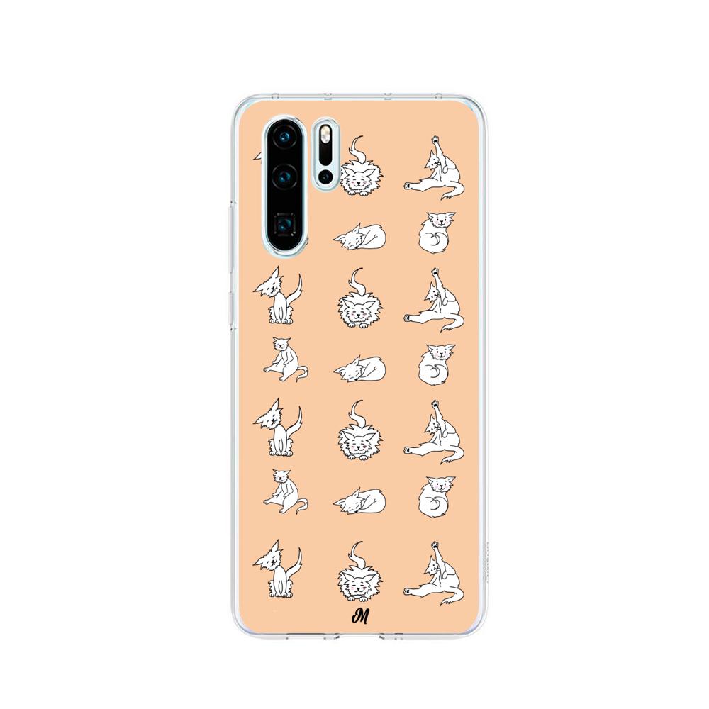 Case para Huawei P30 pro Yoga gatuna - Mandala Cases
