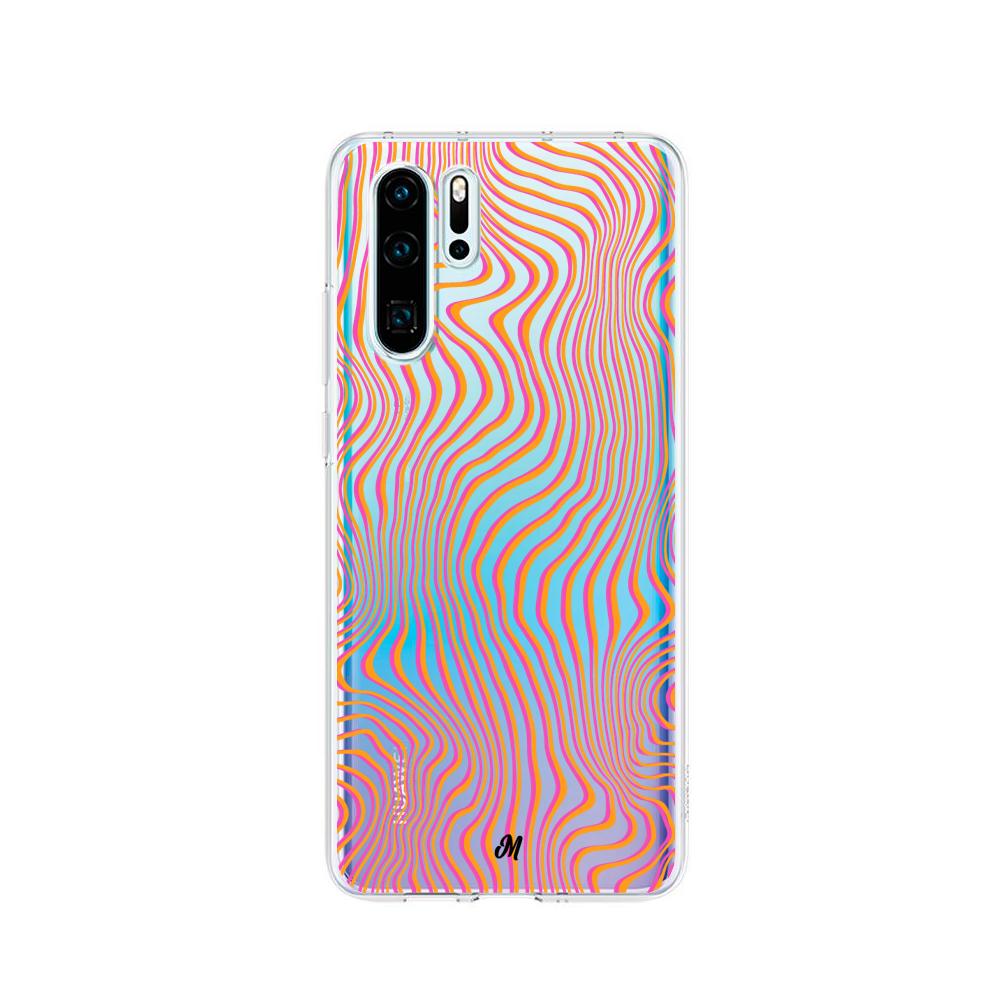 Case para Huawei P30 pro patron movimiento Naranja - Mandala Cases