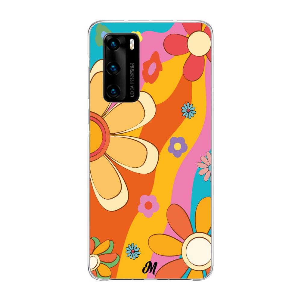 Case para Huawei P40 Hippie Flowers - Mandala Cases