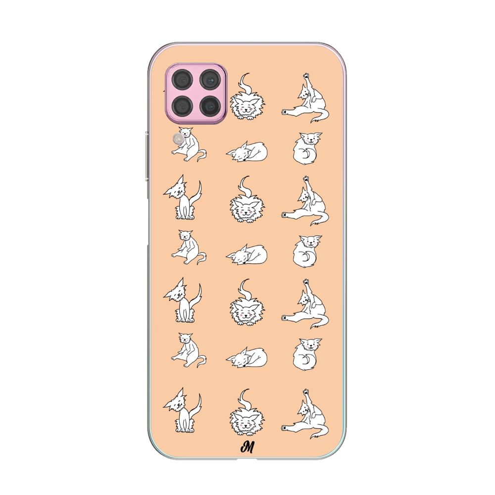 Case para Huawei P40 lite Yoga gatuna - Mandala Cases