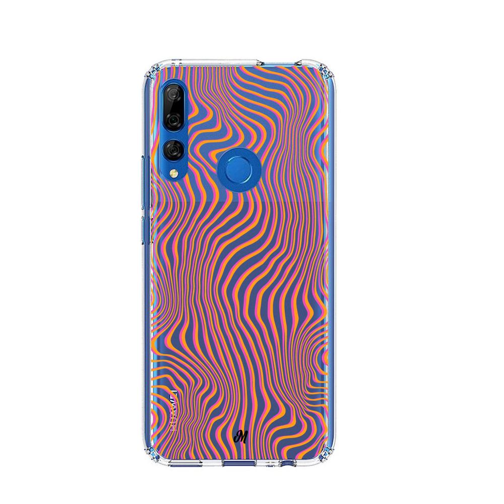 Case para Huawei Y9 2019 patron movimiento Naranja - Mandala Cases
