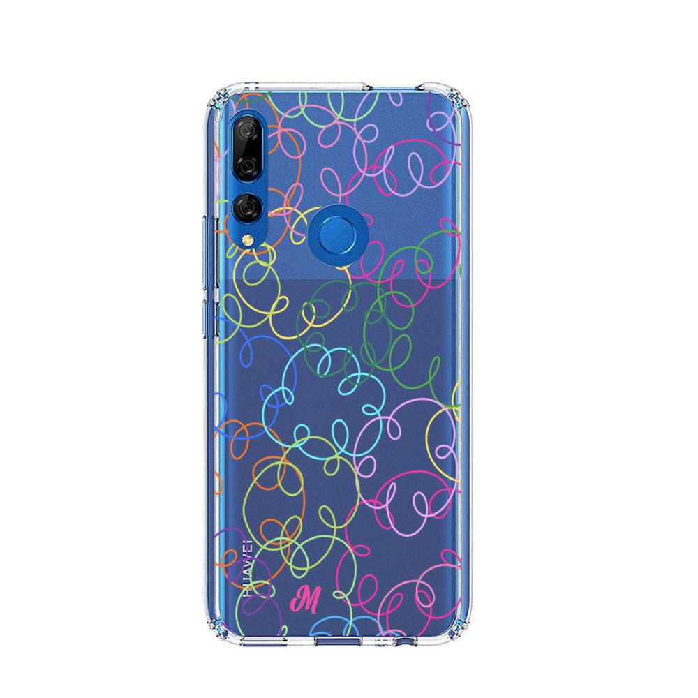 Case para Huawei Y9 prime 2019 Curly lines - Mandala Cases