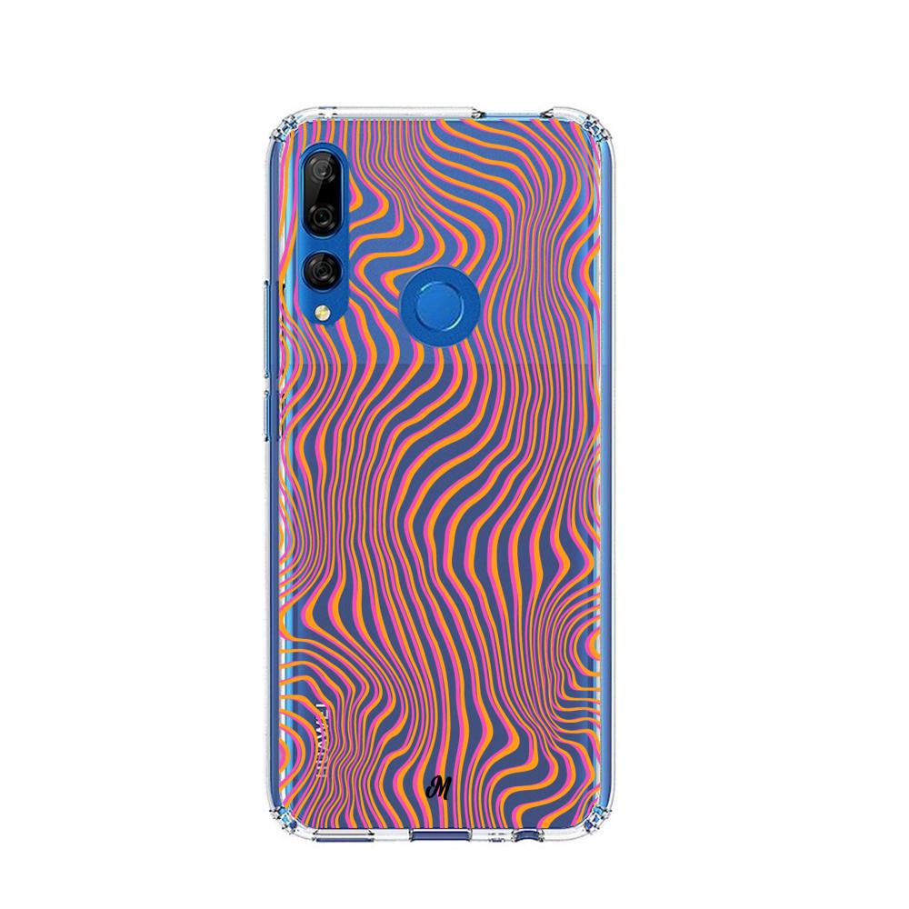 Case para Huawei Y9 prime 2019 patron movimiento Naranja - Mandala Cases