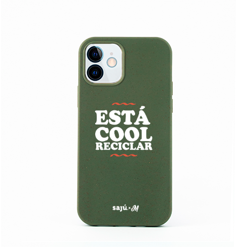 Funda Esta Cool Reciclar Blanco iPhone - Mandala Cases