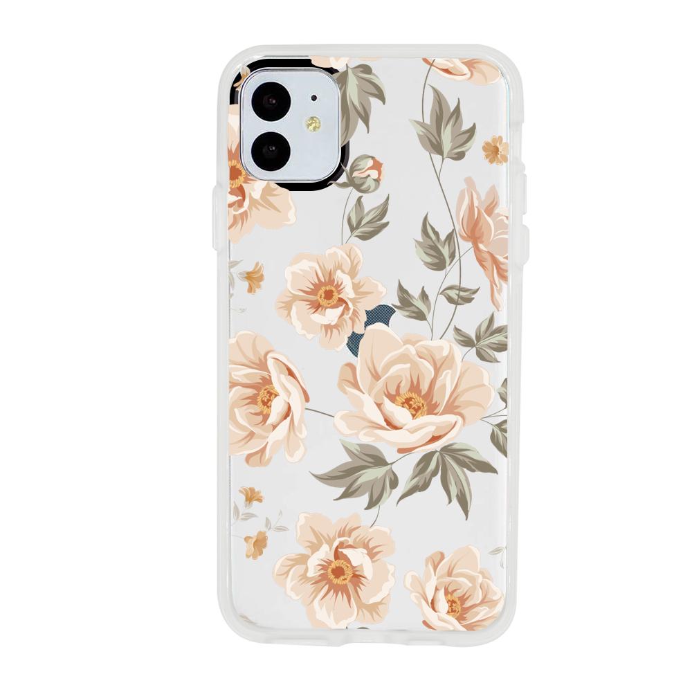 Case para iphone 11 de Flores Beige - Mandala Cases