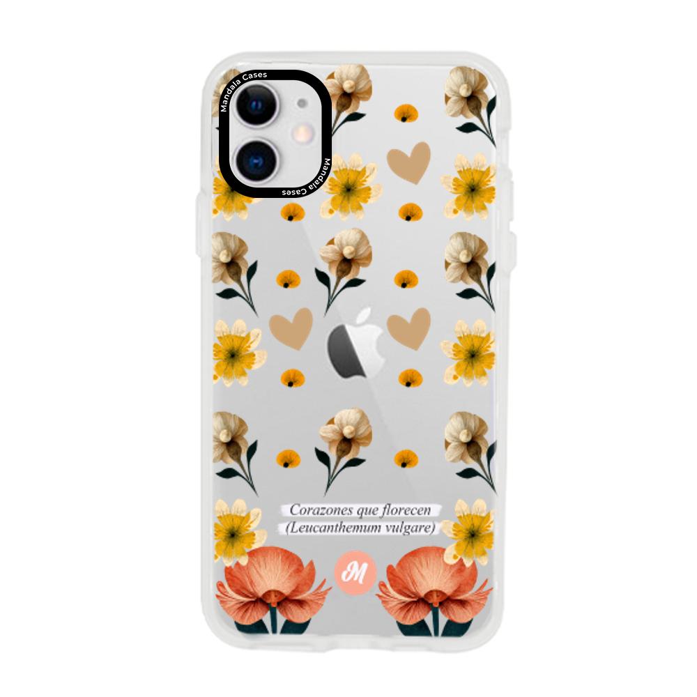 Cases para iphone 11 Corazones que florecen - Mandala Cases