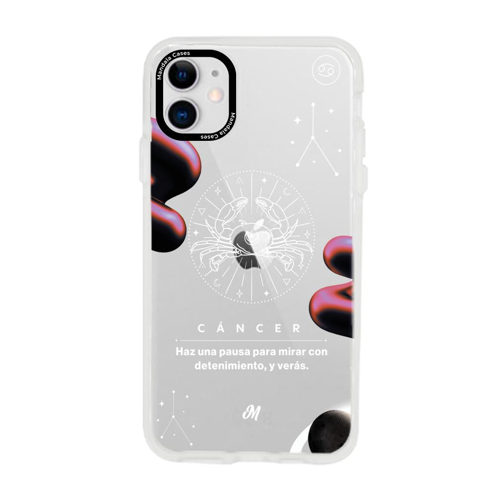 Cases para iphone 11 CANCER 24 TRANSPARENTE - Mandala Cases
