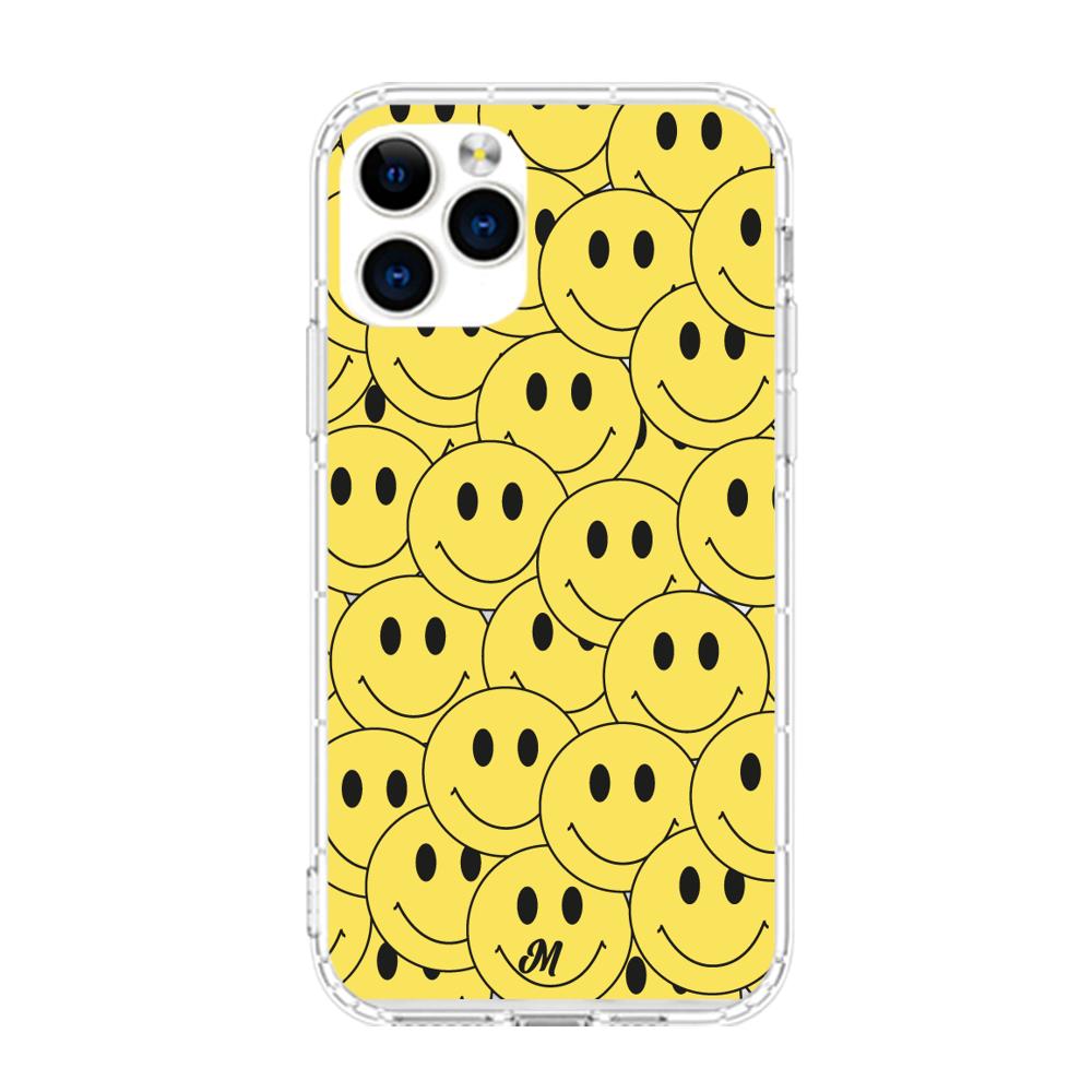 Case para iphone 11 pro max Yellow happy faces - Mandala Cases