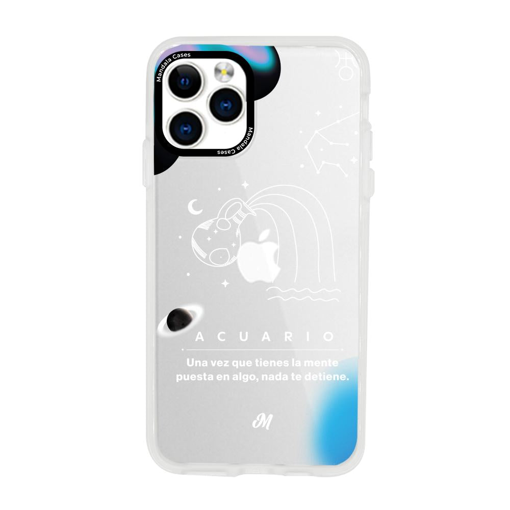 Cases para iphone 11 pro max ACUARIO 24 TRANSPARENTE - Mandala Cases