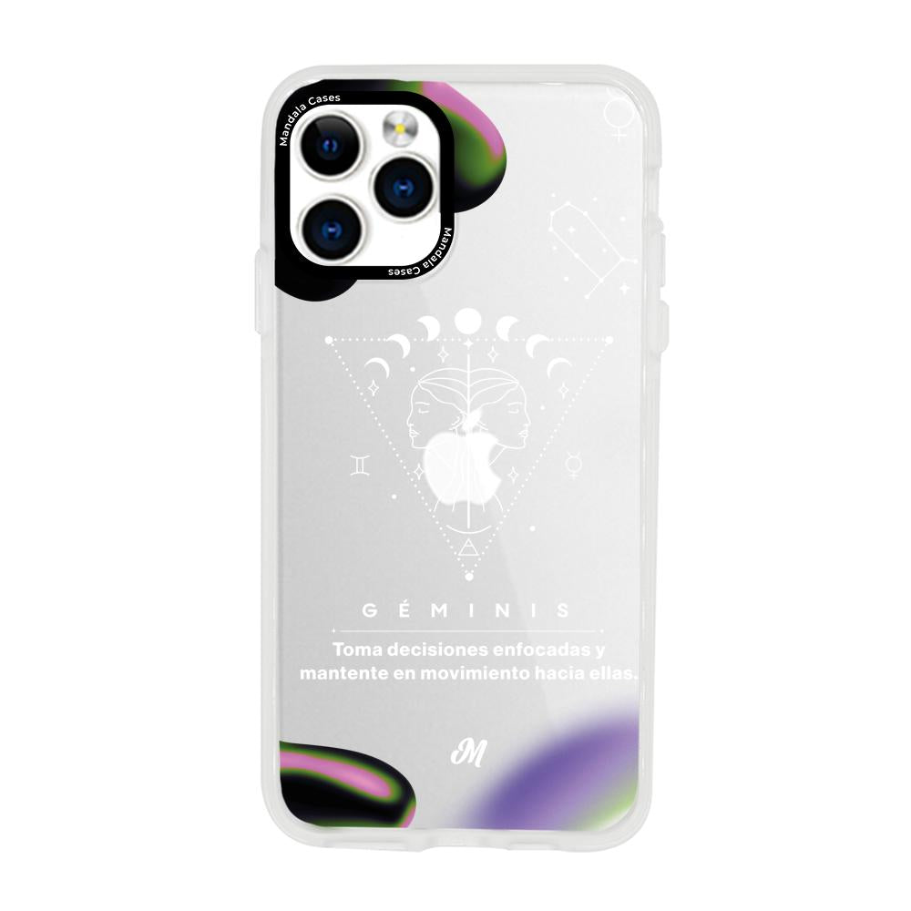 Cases para iphone 11 pro max GÉMINIS 24 TRANSPARENTE - Mandala Cases