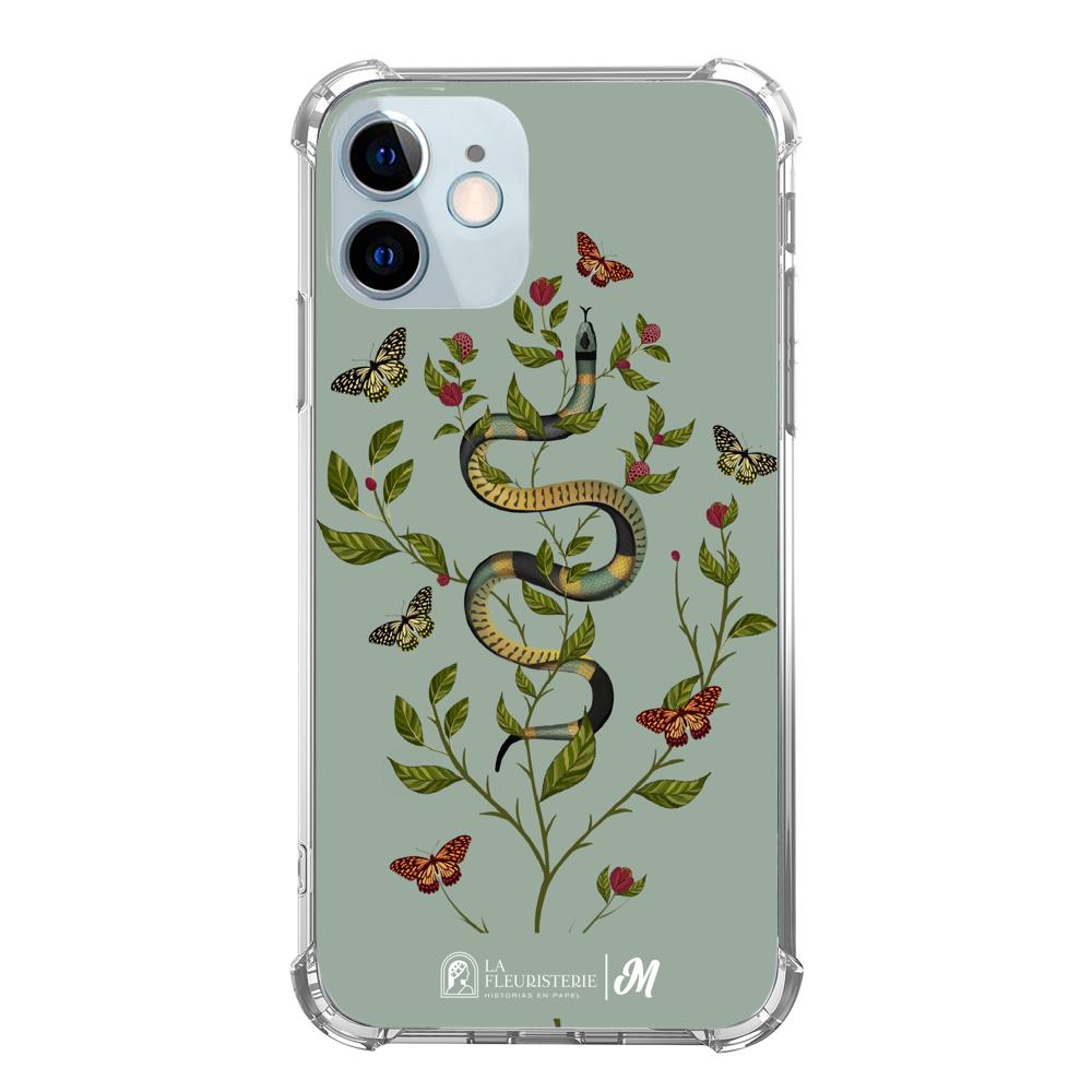 Case para iphone 12 Mini Snake Flowers Menta - Mandala Cases