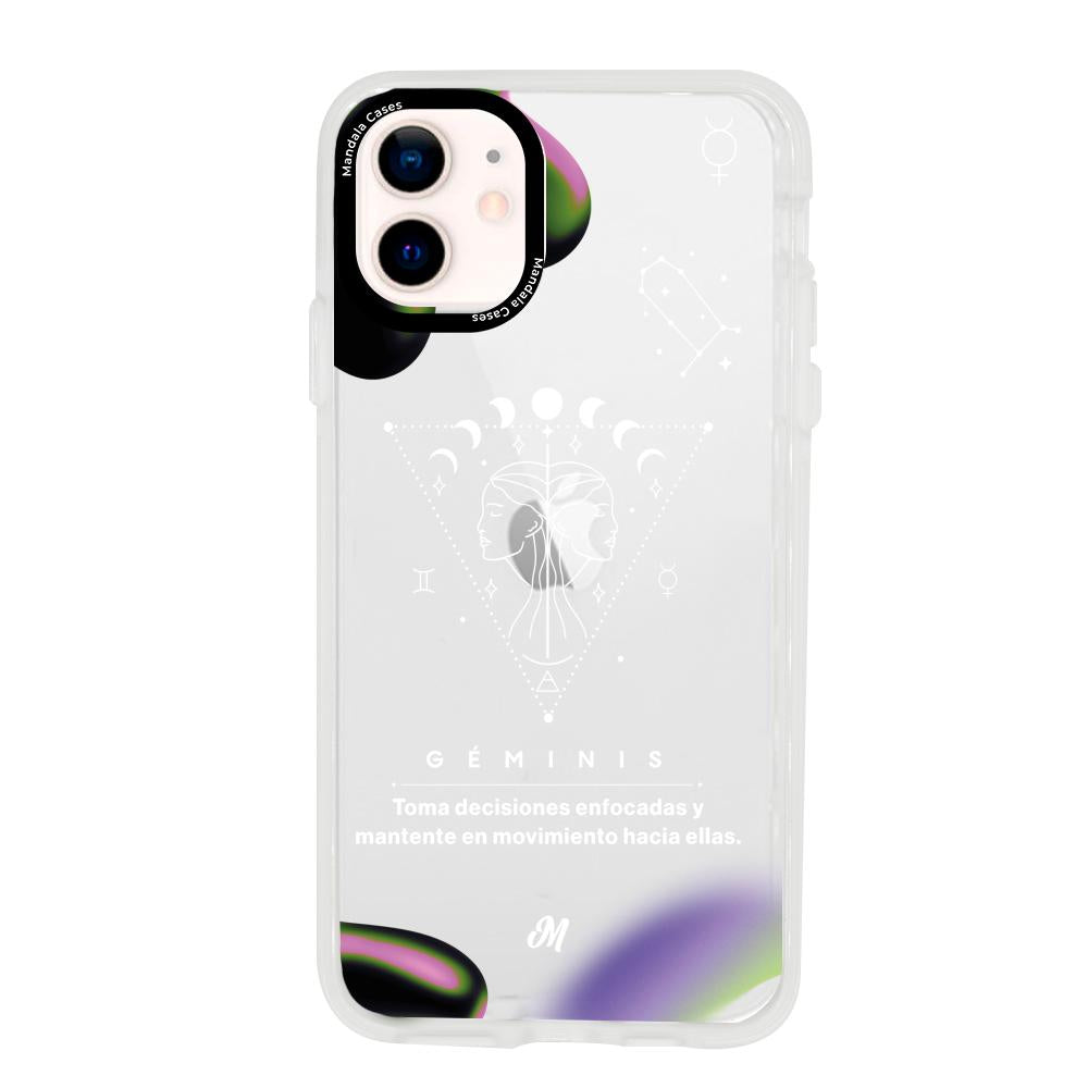Cases para iphone 12 Mini GÉMINIS 24 TRANSPARENTE - Mandala Cases