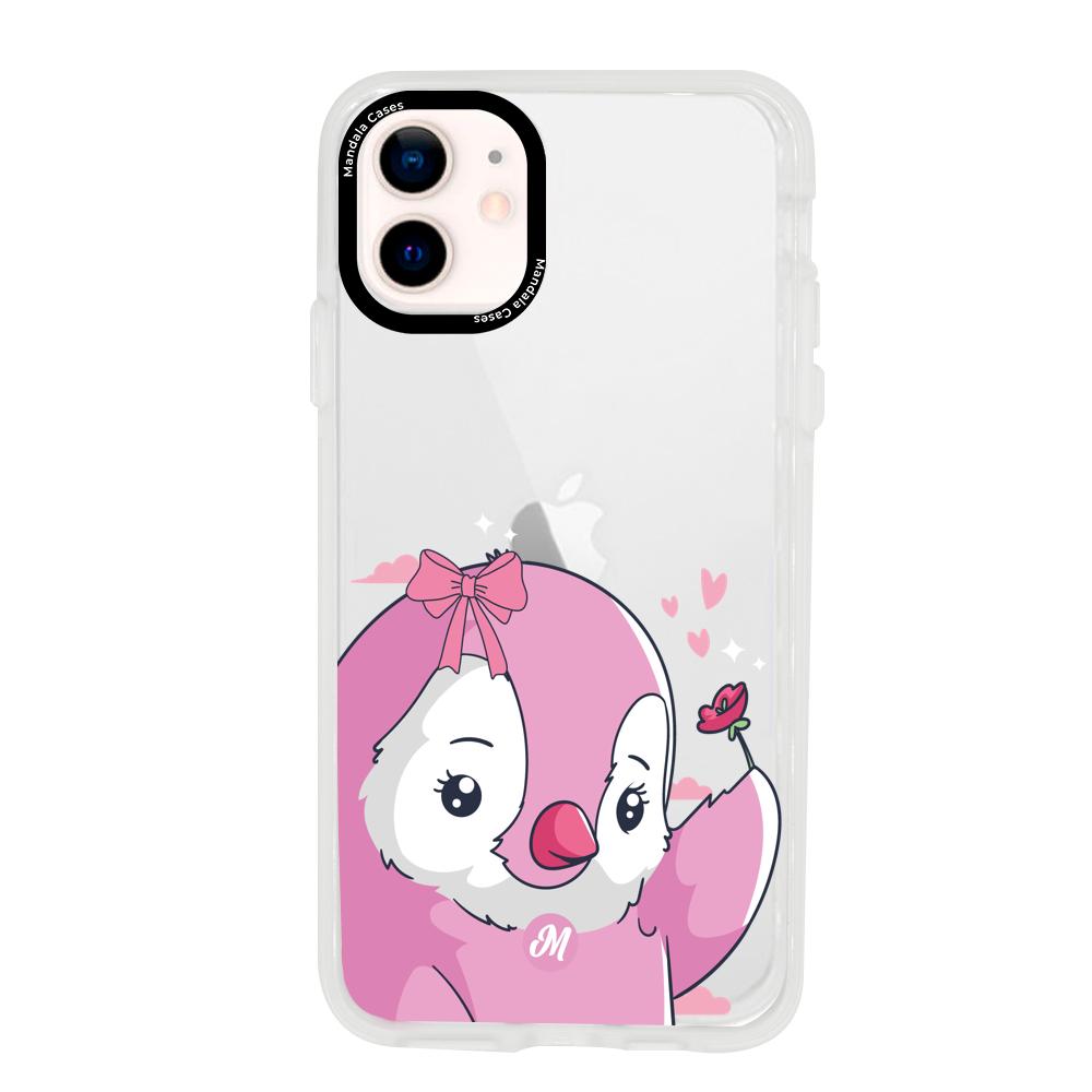 Cases para iphone 12 Mini Pingüino Coquette - Mandala Cases