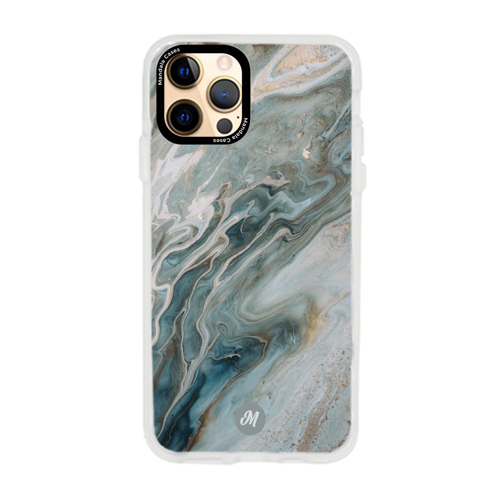 Cases para iphone 12 pro max liquid marble gray - Mandala Cases