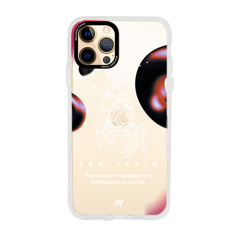 Cases para iphone 12 pro max SAGITARIO 24 TRANSPARENTE - Mandala Cases