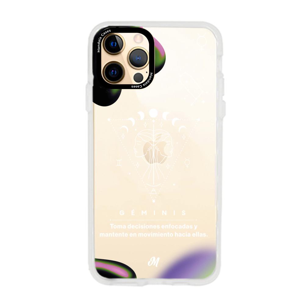 Cases para iphone 12 pro max GÉMINIS 24 TRANSPARENTE - Mandala Cases