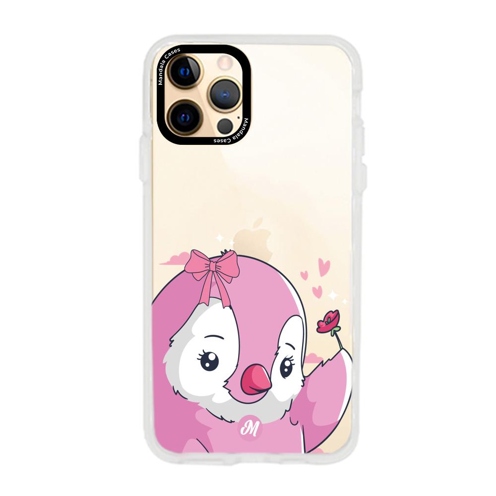 Cases para iphone 12 pro max Pingüino Coquette - Mandala Cases