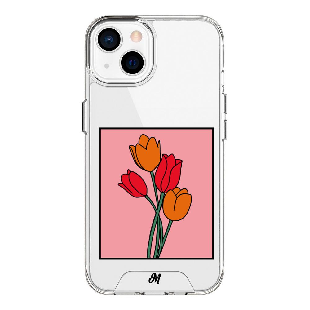 Case para iphone 13 Mini Tulipanes de amor - Mandala Cases
