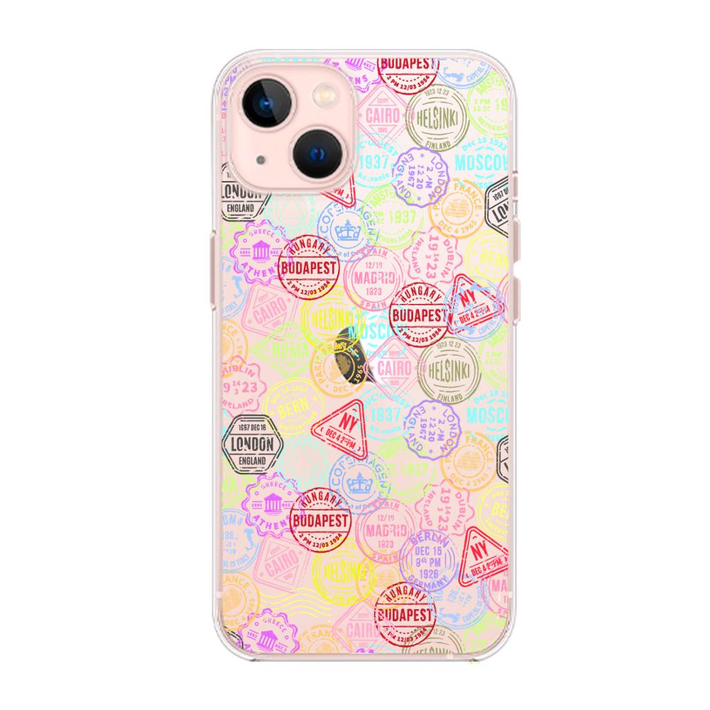 Case para iphone 13 Mini Sellos viajeros - Mandala Cases