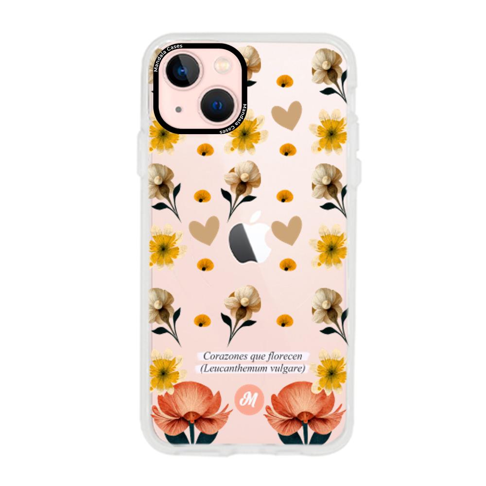 Cases para iphone 13 Mini Corazones que florecen - Mandala Cases