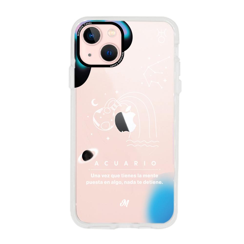 Cases para iphone 13 Mini ACUARIO 24 TRANSPARENTE - Mandala Cases