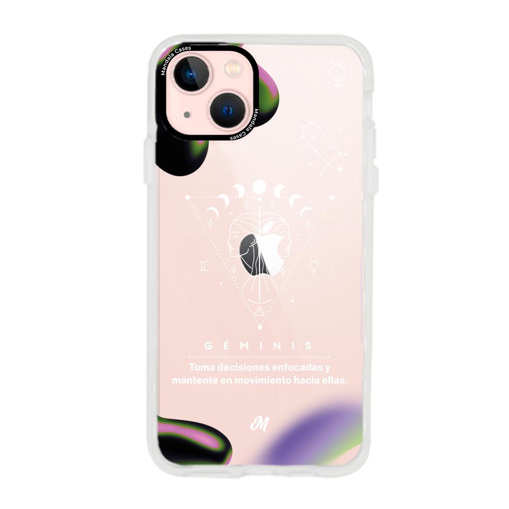 Cases para iphone 13 Mini GÉMINIS 24 TRANSPARENTE - Mandala Cases