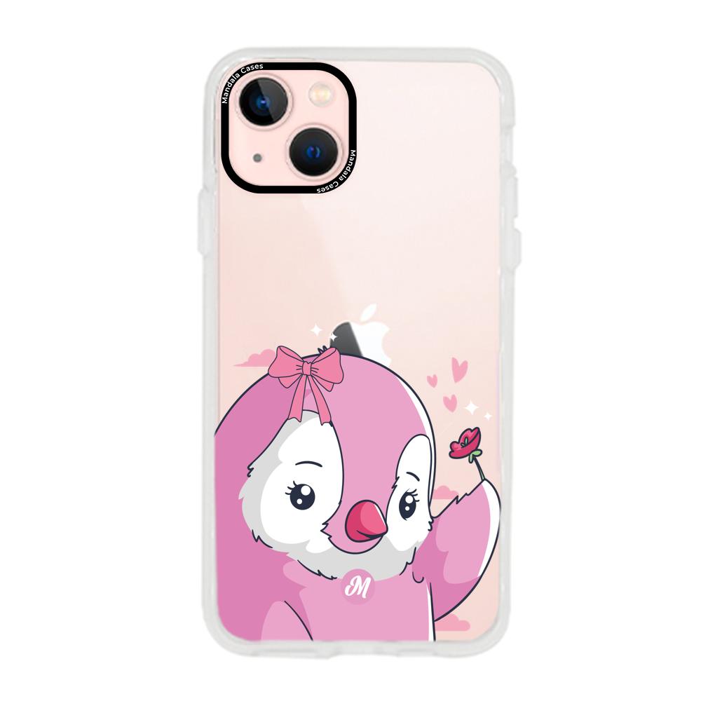 Cases para iphone 13 Mini Pingüino Coquette - Mandala Cases