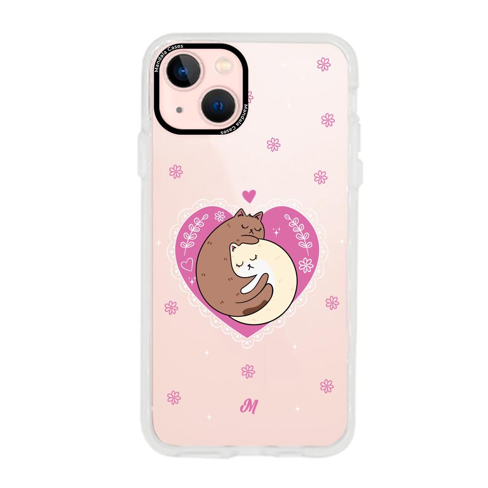 Cases para iphone 13 Mini Cat Amour - Mandala Cases