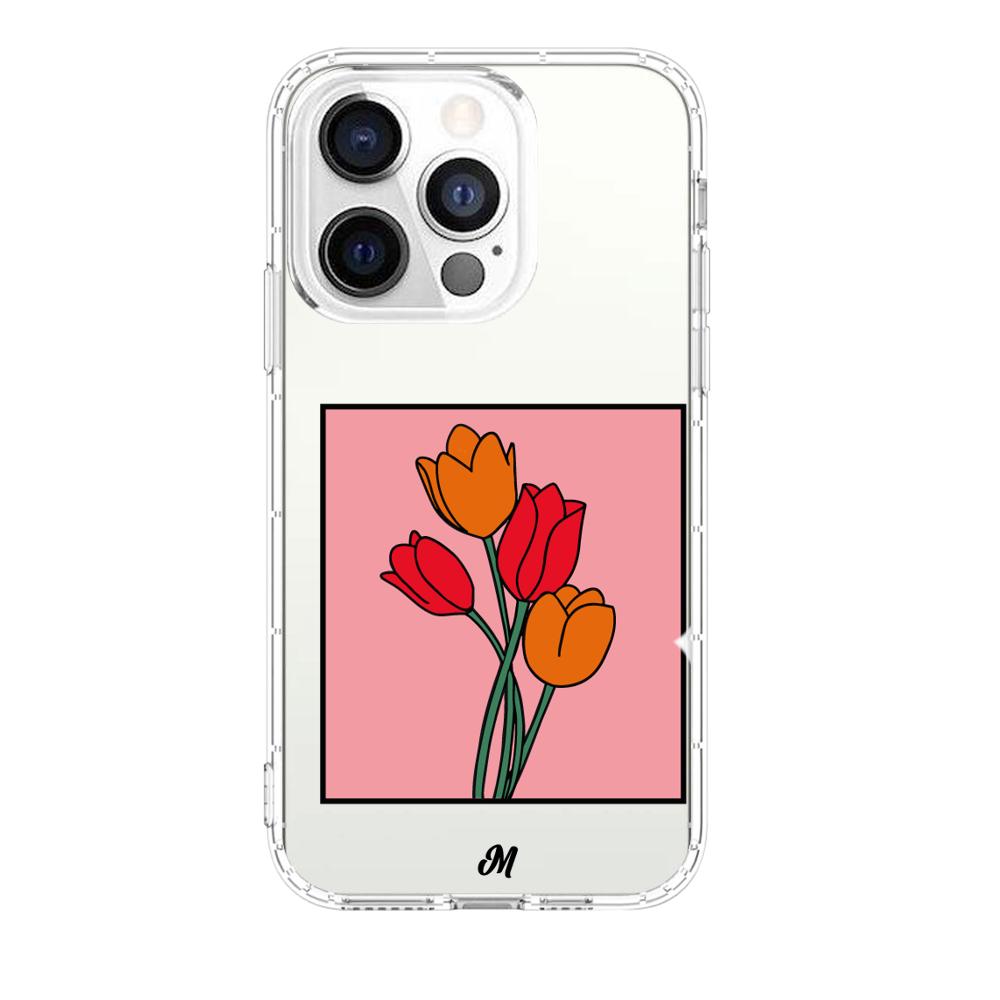 Case para iphone 13 pro max Tulipanes de amor - Mandala Cases