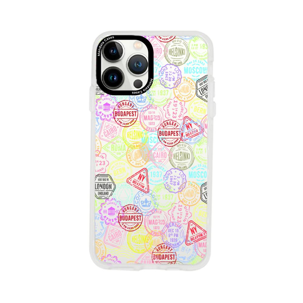 Case para iphone 13 pro max Sellos viajeros - Mandala Cases