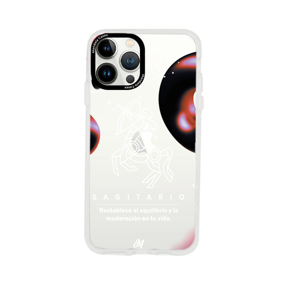 Cases para iphone 13 pro max SAGITARIO 24 TRANSPARENTE - Mandala Cases