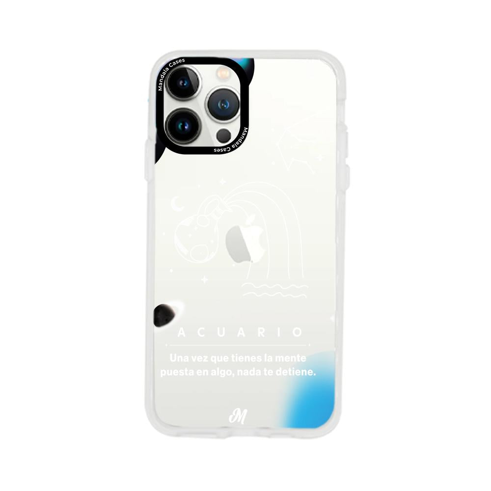 Cases para iphone 13 pro max ACUARIO 24 TRANSPARENTE - Mandala Cases