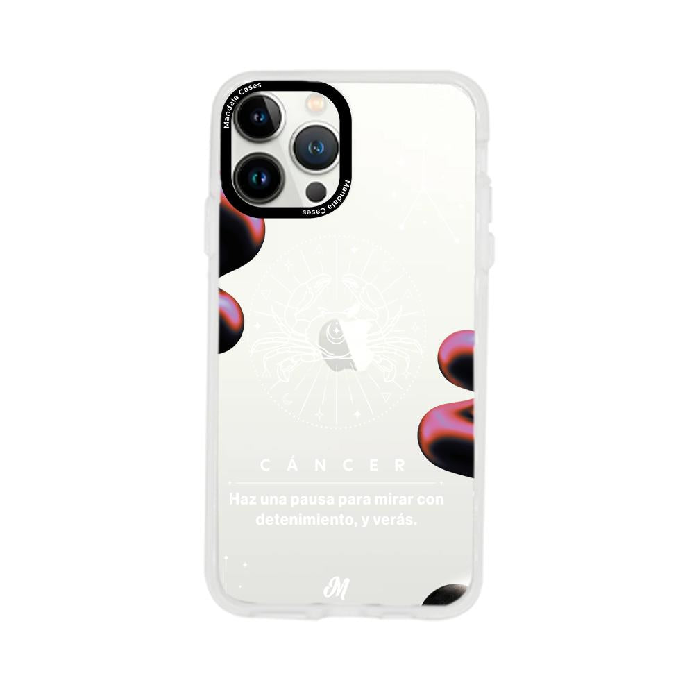 Cases para iphone 13 pro max CANCER 24 TRANSPARENTE - Mandala Cases