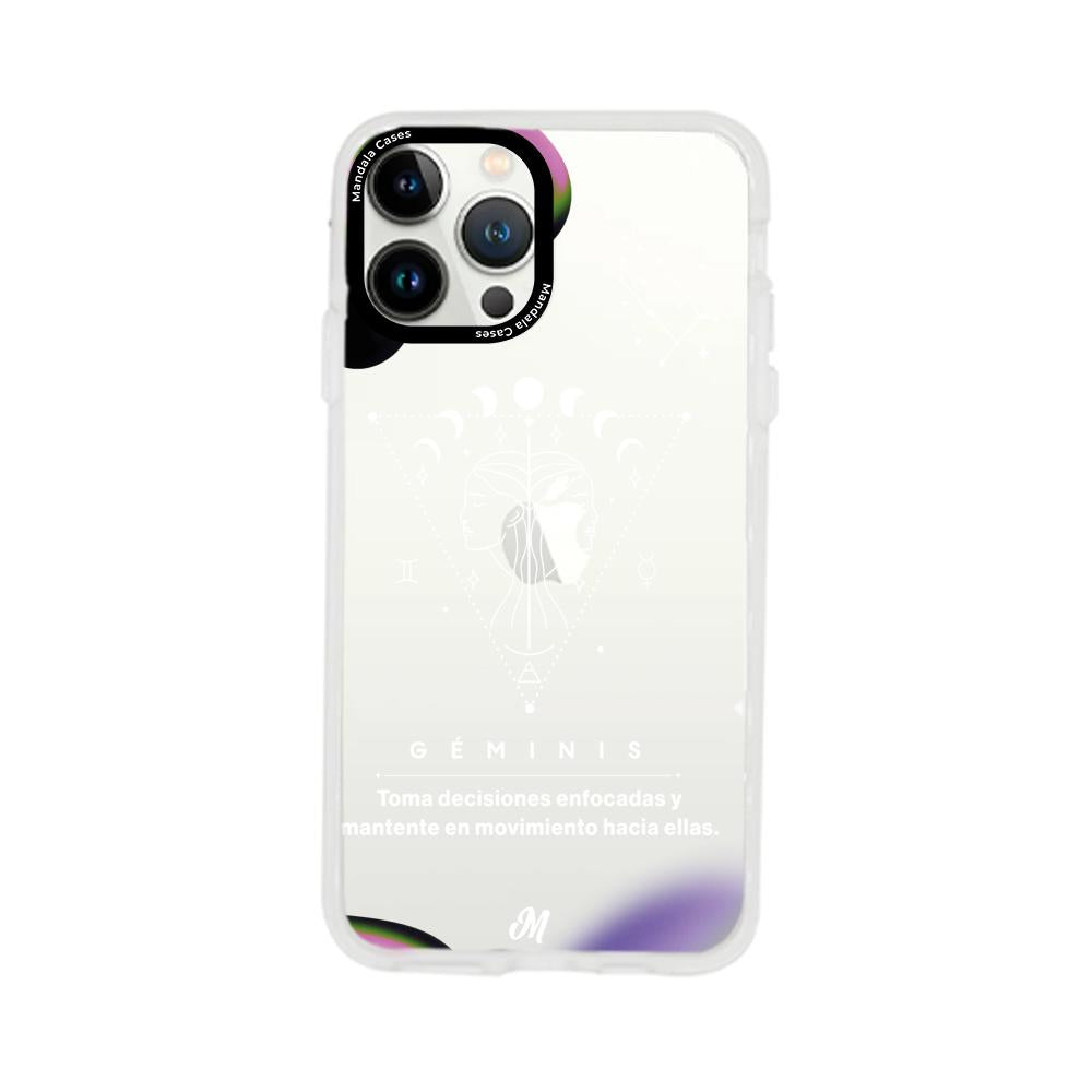 Cases para iphone 13 pro max GÉMINIS 24 TRANSPARENTE - Mandala Cases