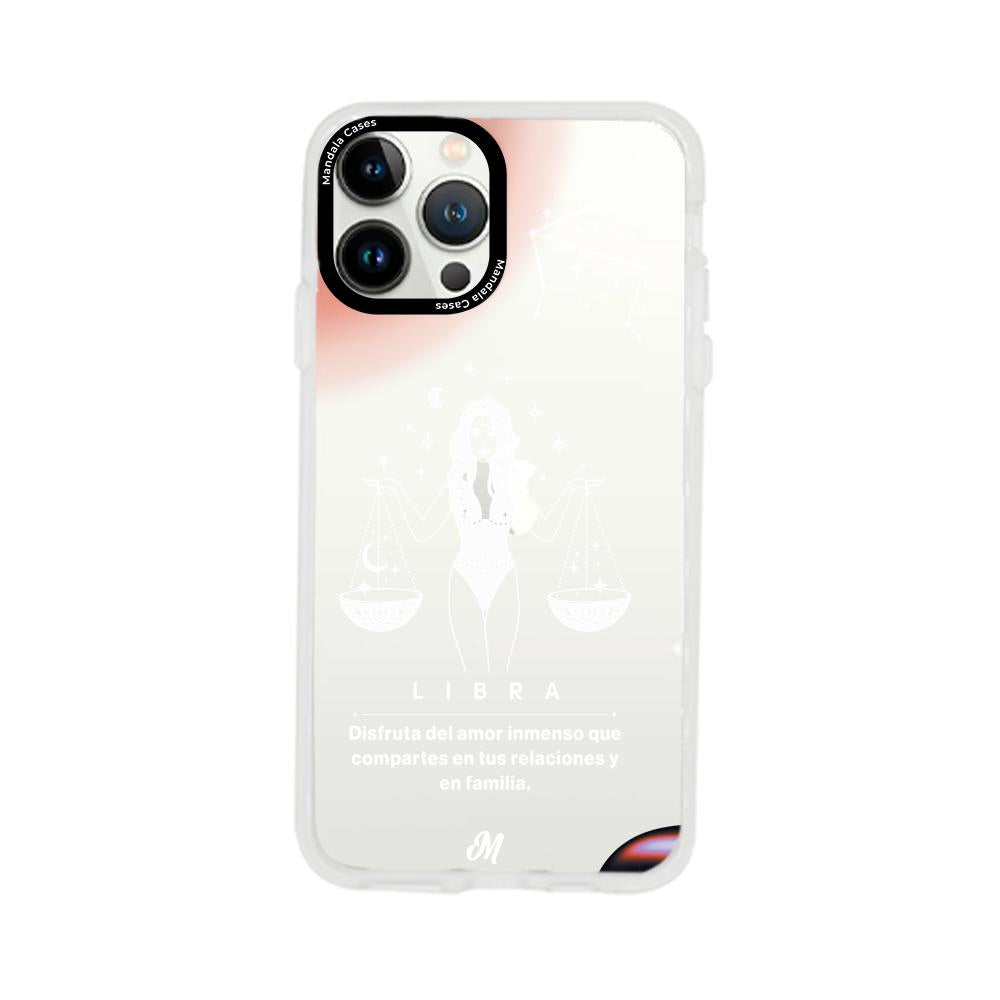 Cases para iphone 13 pro max LIBRA 24 TRASNPARENTE - Mandala Cases