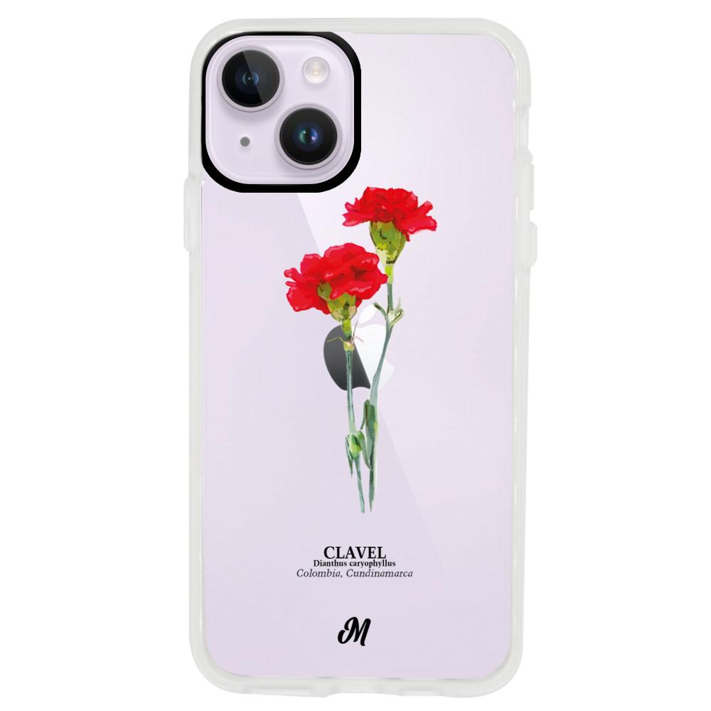 Case para iphone 14 plus Claveles Rojos - Mandala Cases