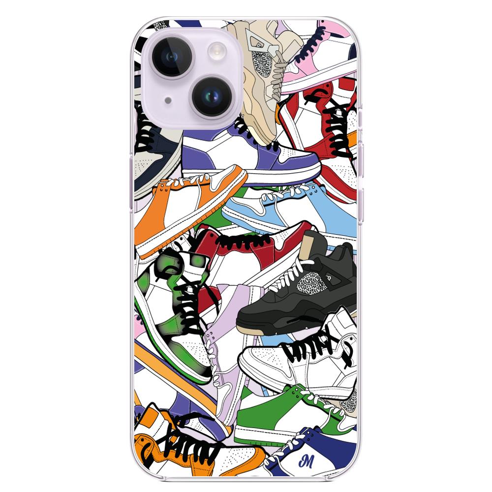 Case para iphone 14 plus Sneakers pattern - Mandala Cases