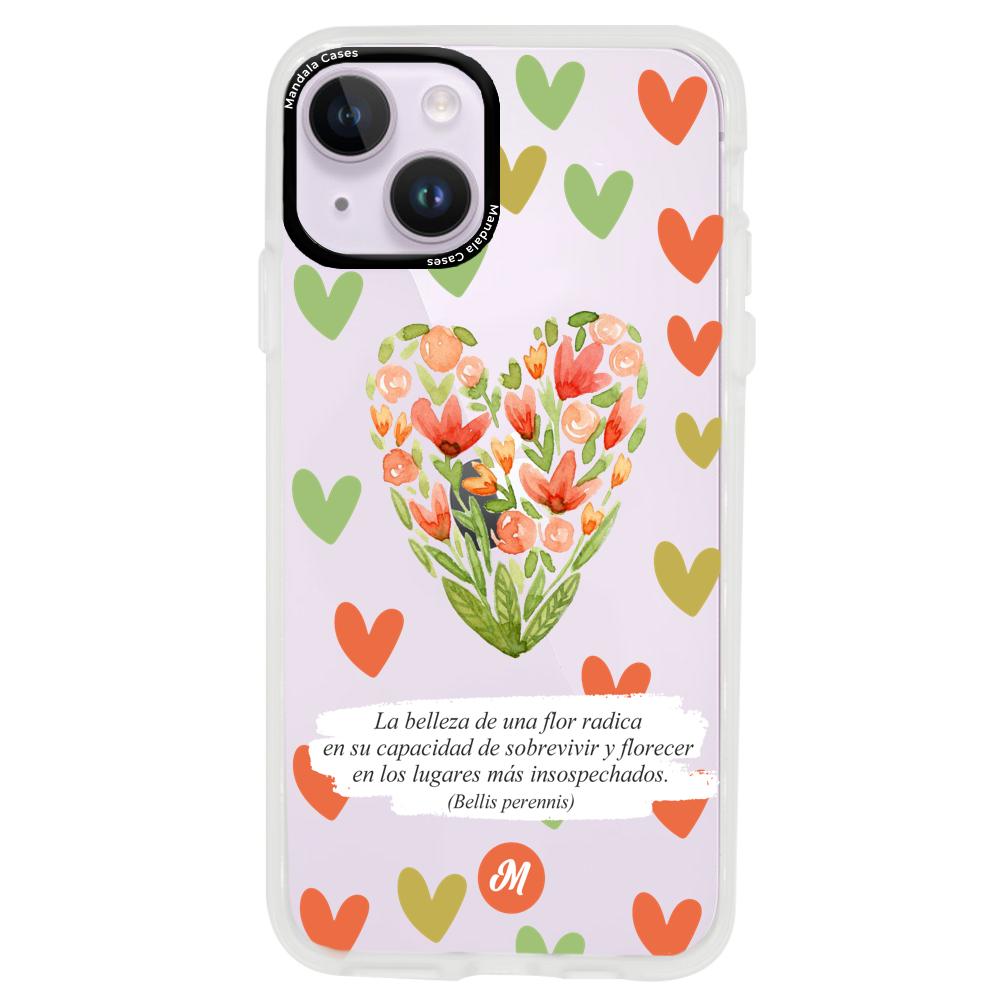 Cases para iphone 14 plus Flores de colores - Mandala Cases