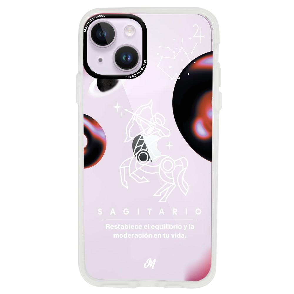 Cases para iphone 14 plus SAGITARIO 24 TRANSPARENTE - Mandala Cases