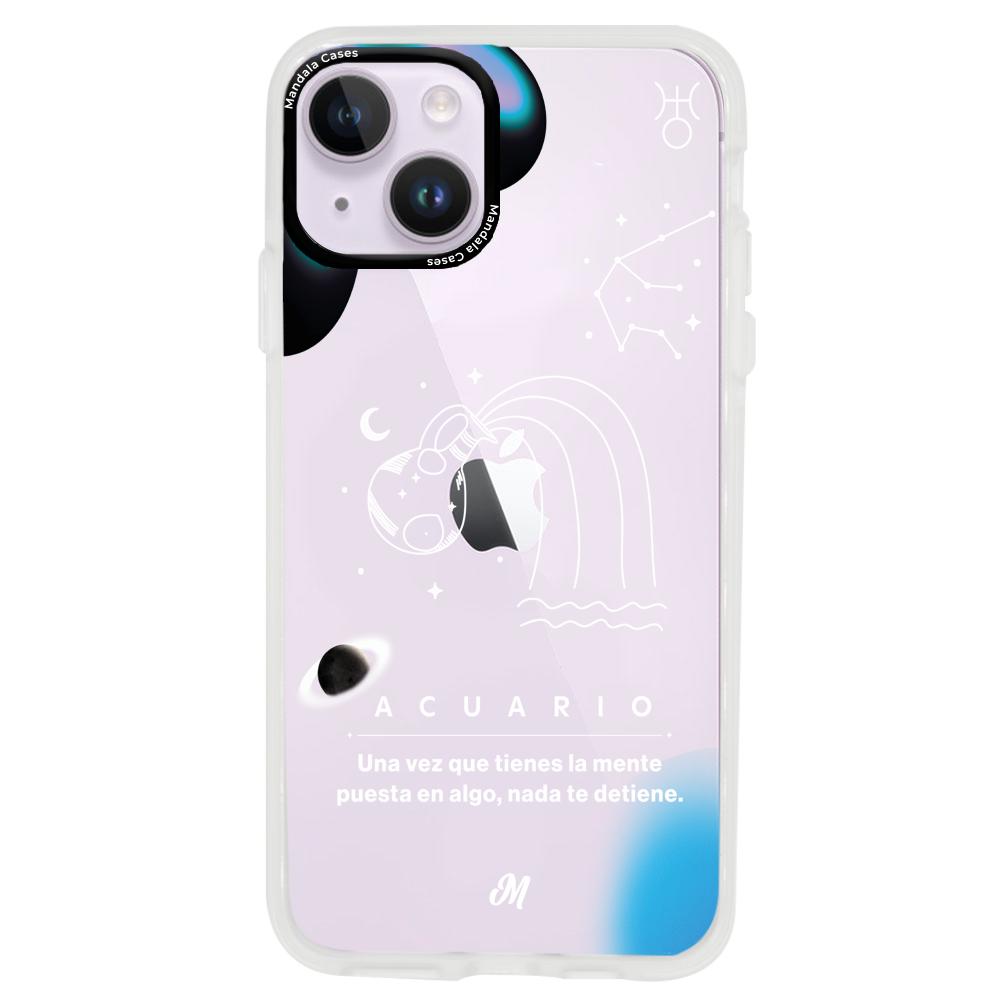 Cases para iphone 14 plus ACUARIO 24 TRANSPARENTE - Mandala Cases